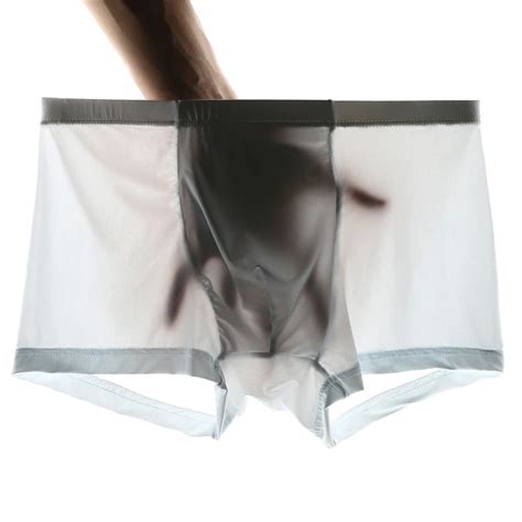 homme en boxer transparent|transparent boxer underwear for men.